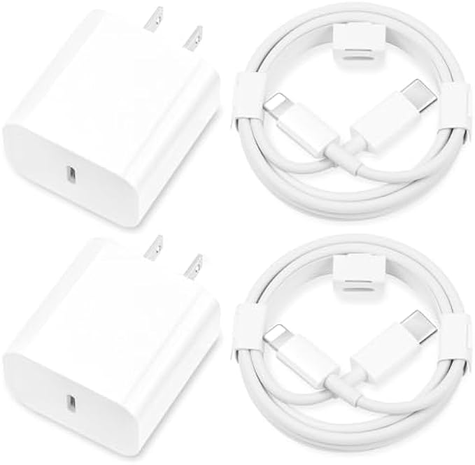 i.Phone Charger Fast Charging,[MFi Certified] 2Pack 20W Type C Fast Charger Block with 6FT USB C Charger Cable Compatible for i.Phone 14/13/12/11 Pro Max/11/Xs Max/XR/X,i.Pad,AirPods Pro