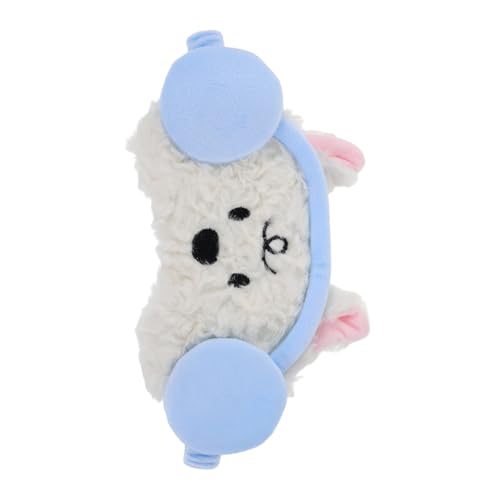 VILLCASE Máscara para Dormir de Dibujos Animados Felpa Suave, Diseño de Animales, Cómoda y Opaca para Uso Nocturno y Viajes de Verano