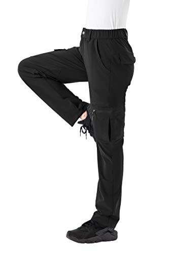 Tbmpoy Women's Hiking Cargo Pants Outdoor Lightweight Breathable Water Resistant Zipper Pockets For Fishing, Camping Black Xl #TOP3