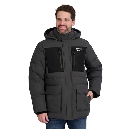 Image of Reebok Men's Puffer Parka Heavyweight Jacket