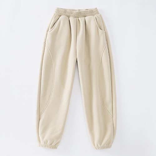 Boys Sweatpants Fall Winter Casual Sport Fleece Jogger Pants Athletic Pull-on Elastic Trousers with Pockets2