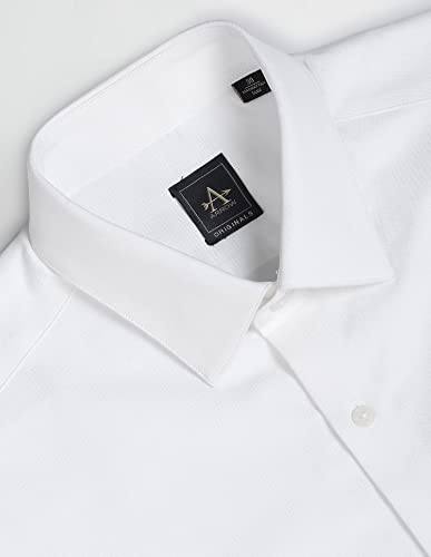 Image of Arrow Solid Slim Fit Mens Formal Shirt - 100% Cotton, Breathable & Comfortable, Full Sleeves Shirts for Men
