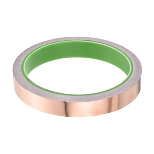 Image of PATIKIL Copper Foil Tape 0.59 Inch x 33 Feet 0.05mm Thick Double Sided Conductive Adhesive EMI Shielding for Electronics, Circuits, Grounding