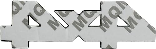 Image of 2pc 4X4 Four-Wheel Drive Emblem Badge 3D Letter Metal Emblem Car Side Fender Rear Trunk Emblem Badge Tailgate Sticker Decals (Black-red)