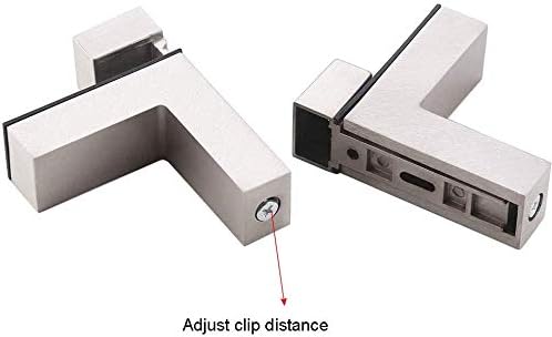 Miniatura 2 de Soporte de estante de vidrio de madera ajustable de aleación de zinc Soporte de estante de vidrio de aleación de zinc Soporte de estante para vidrio