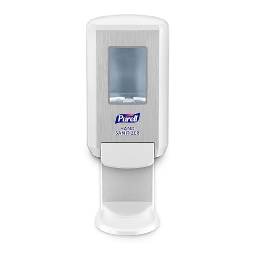 Image of PURELL CS4 Push-Style Hand Sanitizer Dispenser, White, for 1200 mL PURELL CS4 Hand Sanitizer Refills (Pack of 1) - 5121-01