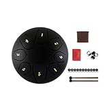 Lengua tambor 20 cm ritmo etérico tambor 11 tono percusión instrumento mano tambor percusión instrumento (color: B)