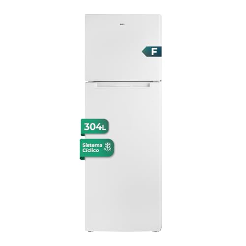SVAN Frigorífico Combi 2 Puertas Blanco SF17600F. Capacidad 304 Litros, Puerta Reversible, Bajo Nivel Sonoro, Eficiencia Energética Clase F