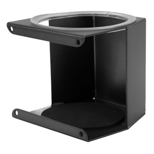 Portavasos para RV de aleación de aluminio negro miniatura 1