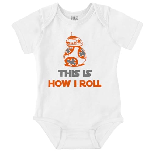 Image of Brisco Brands This is How I Roll Space Robot Galaxy Baby Romper Boys or Girls