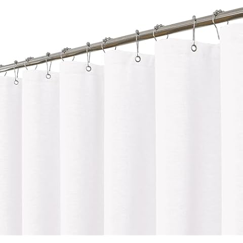 FY&XZH Linen Textured Shower Curtain Set Cover