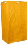 Replacement Janitorial Cart Bag,Waterproof High Capacity Thickened Housekeeping Commercial Janitorial Cleaning Cart Bag(16 x 11 x 27inches) (Yellow)