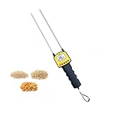 Misuratore di umidità digitale, Misuratore di umidità digitale for cereali con display LCD, tester, contiene grano, mais, riso, fagioli, arachidi