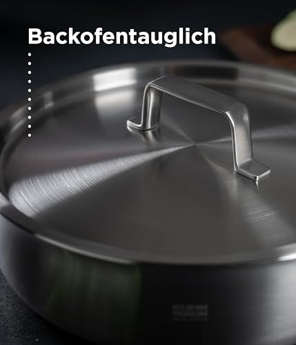 Faitout Kuhn Rikon CULINARY FIVEPLY 20 cm en acier inoxydable premium