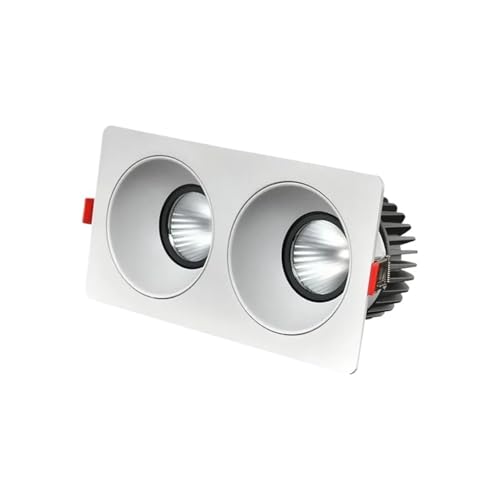 Downlights dobles negros COB de 9W con sistema regulable 2
