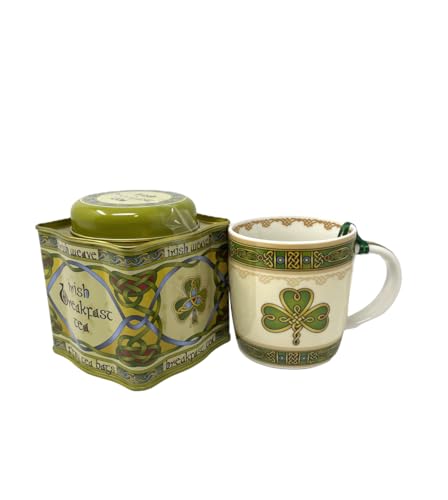 Royal Tara Irish Shamrock Mug Set 12.5 oz Bone China 51 pcs