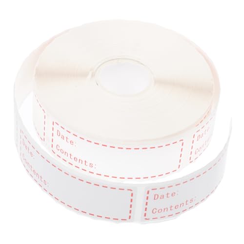 Gadpiparty 食品保存ラベル ステッカー 防水耐油 冷蔵庫 冷凍庫用 日付管理 マーカー付き 取り外し簡単 食品収納管理用