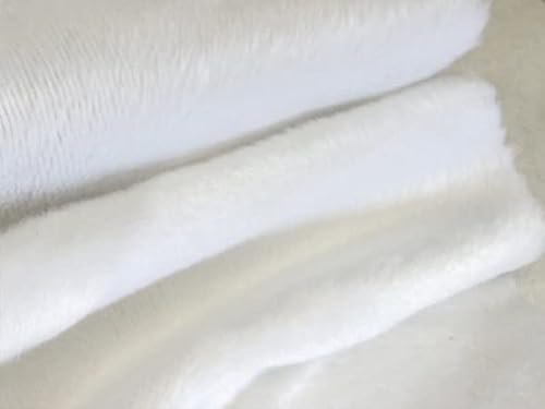 Velboa Wave White Faux/Fake Fur Fabric By The Yard #TOP3