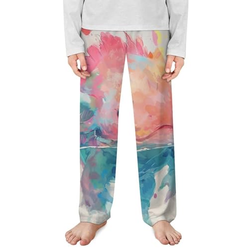 Stylized Rainbow AxolotlChildren's Casual Pajamas160CM