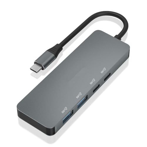 Hub USB 3.2 GEN2 gris : résolvez le manque de ports USB-C