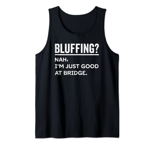 Bridge Card Game Expert Sports Player Lover Bridge Players Camiseta sin Mangas