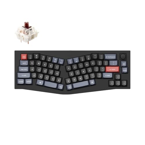 Keychron Q8 �L�������\ RGB�o�b�N���C�g �u���E�� �X�C�b�`�m�u�o�[�W���� - �u���b�N - �X�y�V�����J���[