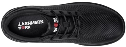 Image of LARNMERN Men's Non Slip Chef Shoes Slip On Leather Footwear