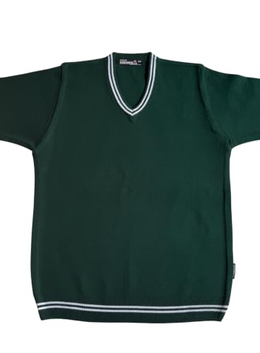 Image of Boy's School Uniform Lining Full Sleeves Sweater - Daffodil