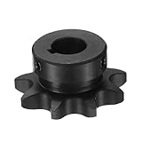 QUARKZMAN #50 Kettenrollen-Ritzel Typ B 5/8" Bohrung 9 Zähne Einfachstrang-Kettenritzel Kohlenstoffstahl Keilnut Mit Stellschrauben