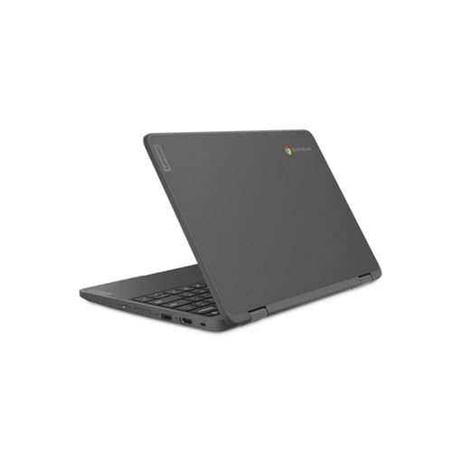 Image of Lenovo 300e Yoga Chromebook Gen 4 11.6 inch HD 2-in-1 Touchscreen Laptop, MediaTek Kompanio 520 2.0GHz, 8GB RAM, 64GB eMMC, ChromeOS, Graphite Gray with Pen
