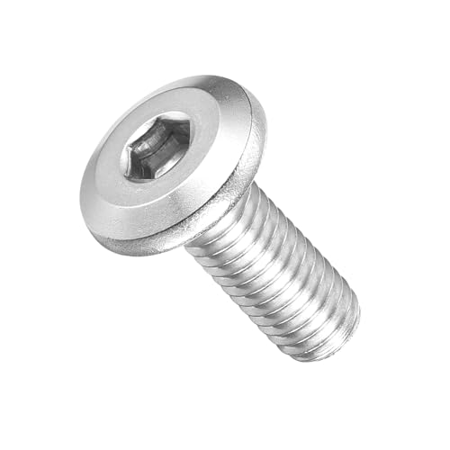 Image of METALLIXITY Flat Head Hex Socket Cap Screws Bolts(M6-1x16) 25Pcs, 304 Stainless Steel Hex Socket Furniture Bolts Screws - for Furniture Woodworking Project, Silver Tone