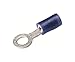 Burndy TN14-516 Insulug Nylon Insulated Ring Tongue Terminal, 16-14 Wire Range, 0.45" Width, 1.08" Length, 5/16 Stud Size (Pack of 100)