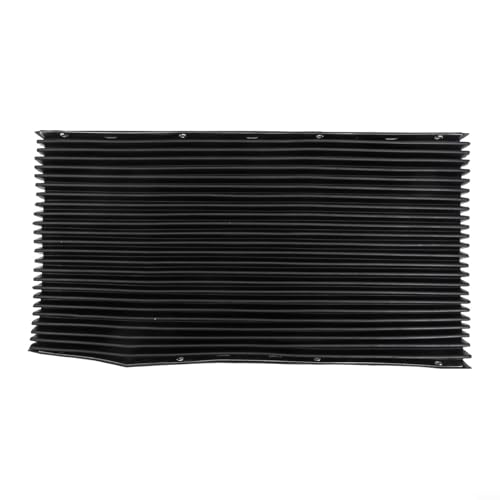 Cubierta protectora para máquinas CNC telescópica, protección de fuelles de goma, para fresadoras, 400 x 600 mm, color negro, resistente al aceite (400 x 600 mm)