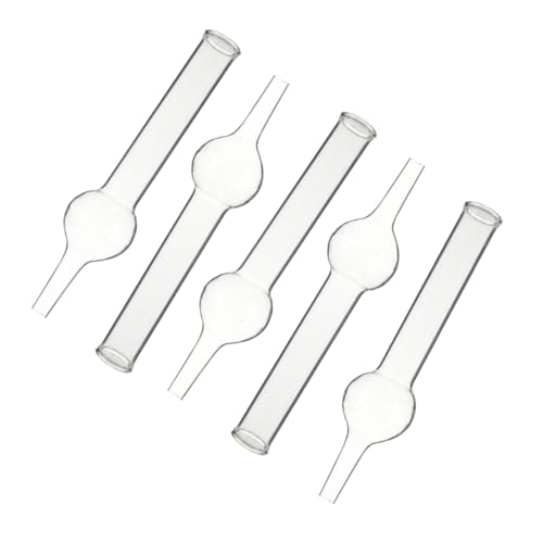DIKACA 5 Stück Glas Trockenrohre Einzelkugel Laborröhrchen