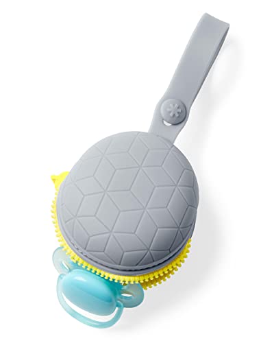 Skip Hop Grab & Go Silicone Pacifier Holder, Grey