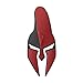 Spartan Gladiator Helmet Metal Car Emblem Badge 3D Design with Strong 3M Adhesive Durable Zinc Alloy Automotive Decoration for Exterior Styling (Matt Black)