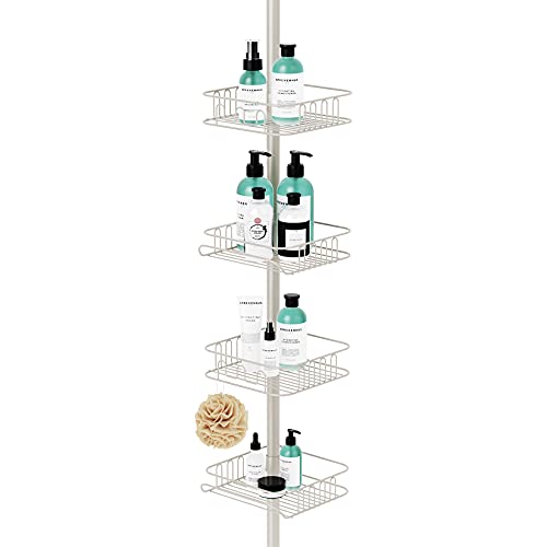 Reviews for SEIRIONE Bathroom Shower Tension Corner Pole Caddy