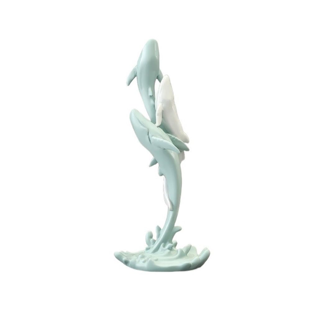 FbqLhe1ahh Creative Whale Shape Desktop Ornaments Office Study Resin Sculpture Decoration Gift Beautiful