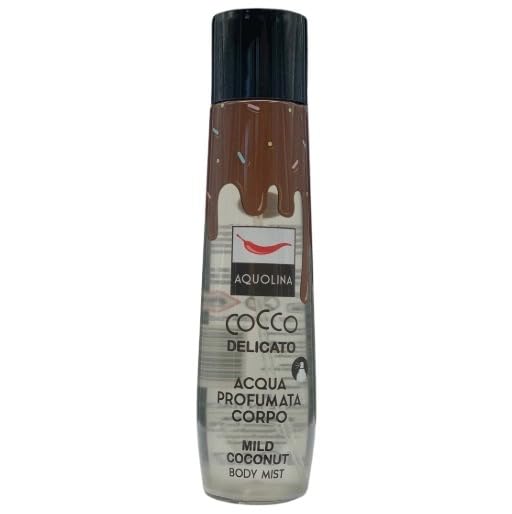 YESHI SET A-QUOLINA COCCO: BAGNO SCHIUMA 250ML + LATTE CORPO 250ML + PROFUMO 150ML + MELISSA POCHETTE + SPUGNA (COCCO)