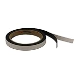 FindTape MGRS Receptive Steel Tape [Adhesive-Backed/Attracts Magnets]: 1/2 in. x 10 ft. (Black) / outdoor-grade