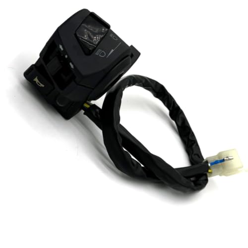 Commande guidon moto 22mm universelle avec commodo clignotant et klaxon étanche