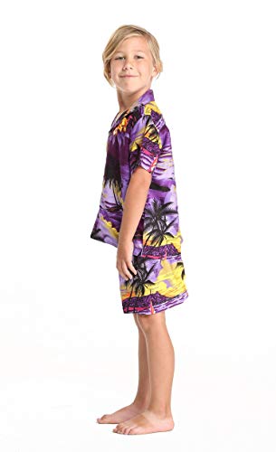 Image of Boys' Aloha Shirt Cabana Set in Signature Prints