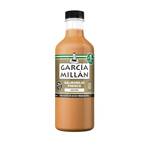 GARCÍA MILLAN - Salmorejo Fresco Sin Pan, Botella 1L PET, Sin Gluten