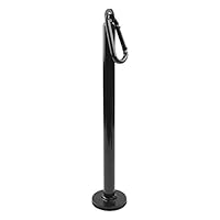 LFJ Gewichtsplatte Ladestift mit Karabiner, Fitness Olympic Weight Plate Loading Pin Home Gym Workout Gewichte Hubhalter Ständer Rack Stahl (Standard Plattenlader)