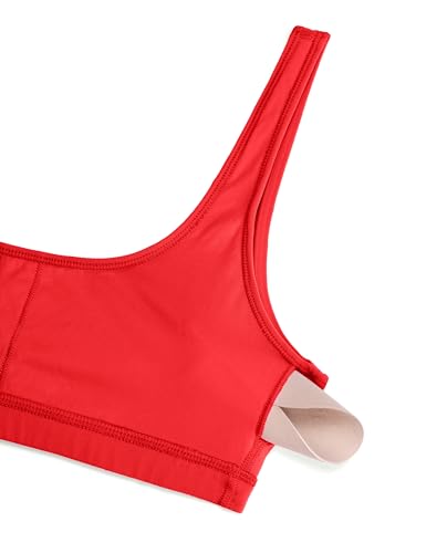 Image of CRZ YOGA Butterluxe Mini Sports Bras | Light Support, Removable Pads, Yoga, Extremely Soft, U Back, Scoop Neck, for Women