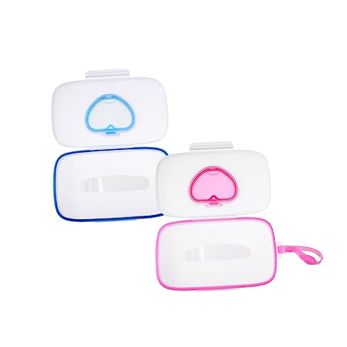 Garneck 2pcs Baby Wipe Holder Go Portable Wipe Pouch for Travel Pp Material Easy to Attach to Diaper Bag or Stroller