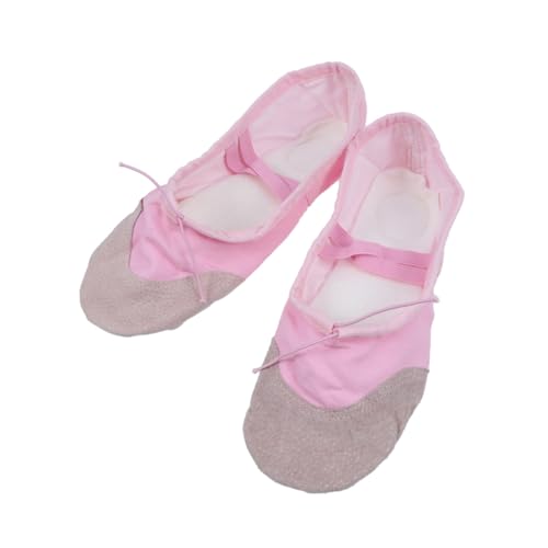 TOBBOMEY Zapatillas de Ballet Antideslizantes de para Adultos y Profesional para Color Rosa Adecuadas para Yoga y Baile