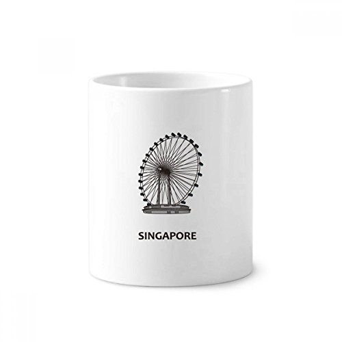 Pot à brosse à dents céramique Singapour anti-basculement 350ml