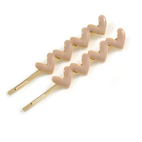 Pinzas para el pelo de 65 mm chapadas en oro rosa de alta gama