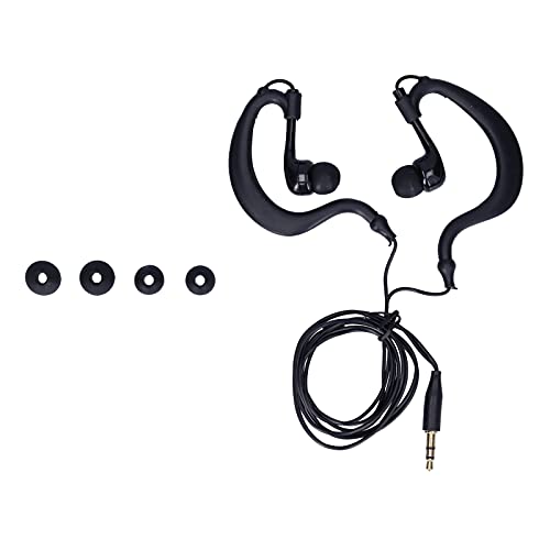Cryfokt Auriculares de Conducción ósea, Tapones para los Oídos, Auriculares Impermeables Anticorrosión para Caminar, Nadar, Correr (Black)